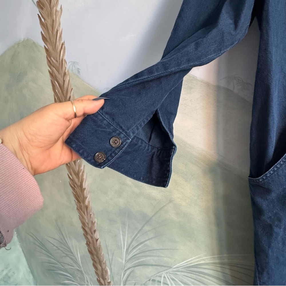 Banana Republic Navy jeans, Jumpsuit with Chest Pockets, size XL - Picture 5 of 11